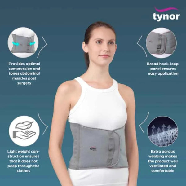Tynor 9 Inch Abdominal Support for Post Operative/Post Pregnancy, Size: XL Buy Dental products Online DentalMyntra