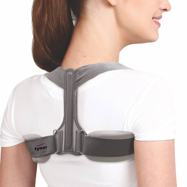 Clavicle support brace with figure-of-eight design and adjustable straps
