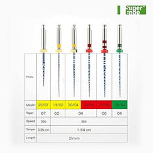 SuperEndo Blue Files 21mm Assorted (Pack of 6) | Ni-Ti Heat Activated | Flexible | Efficient | Smoother & Safer Canal Preparation