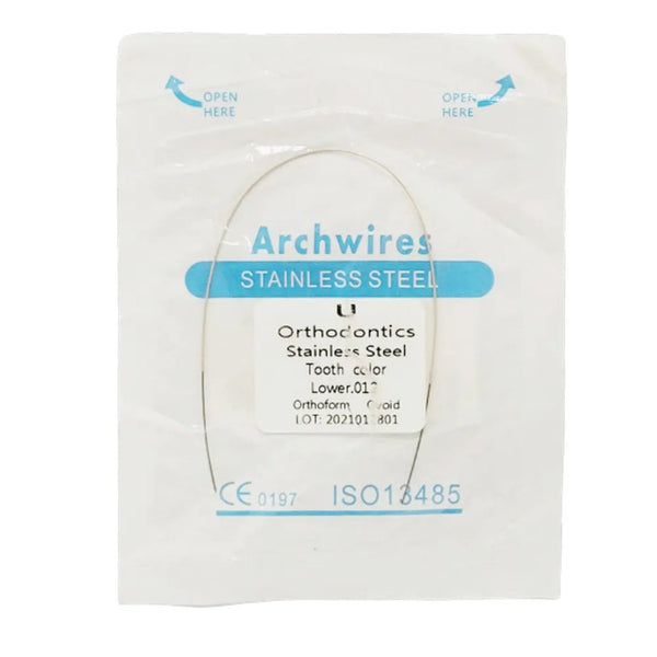 U Ortho SS Tooth Color Wire Ovoid – Stainless Steel – Dentalmantraa