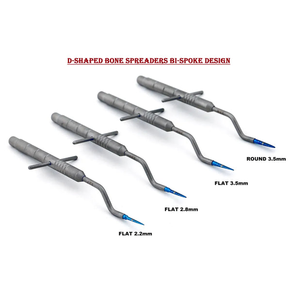 Julldent D-Shaped Spreaders with Bi Spoke Pattern Set of 4