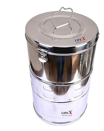 LIFEX 11" x 18" Stainless Steel Dressing Drums for clinic and hospital medical equipment (11 inch x 18 inch)