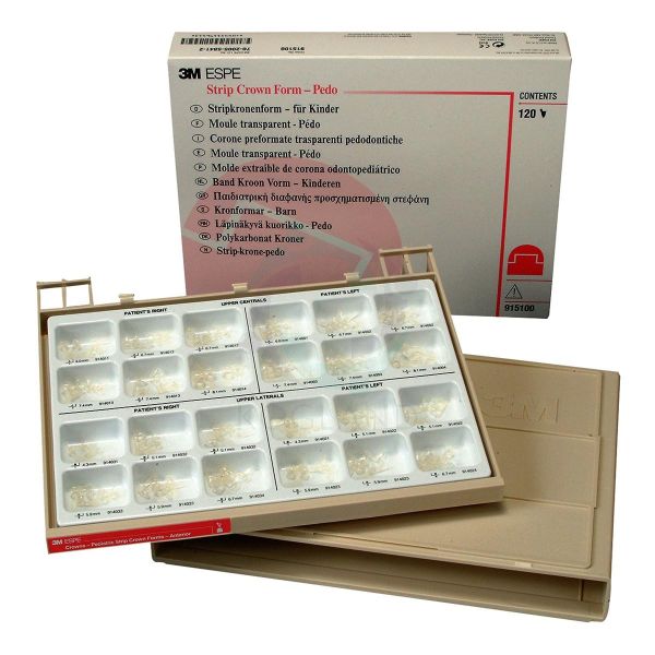3M ESPE Pedo Strip Crown Form Pediatric Anterior Strip Crowns 