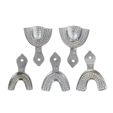 Samit Metallic Perforated Dentulous Impression Trays (Pack of 5)