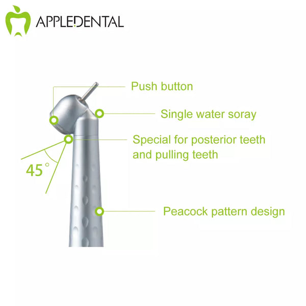 Push Button Handpiece Dental 45 degree Handpiece Appledenta