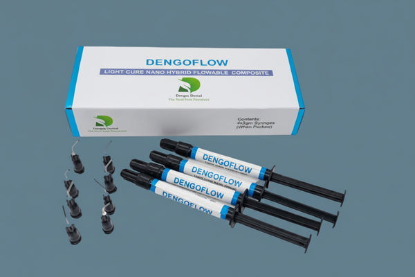 Dengoflow Light Cure Flowable Composite 2×2g | Nano Hybrid Dental 