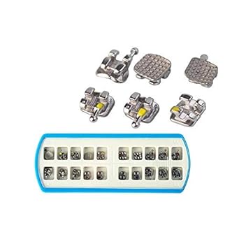 Metal Brackets ROTH 022 OR ROTH 018 Mini-Pack of 10 Brackets for 10 Patients (ROTH 022)