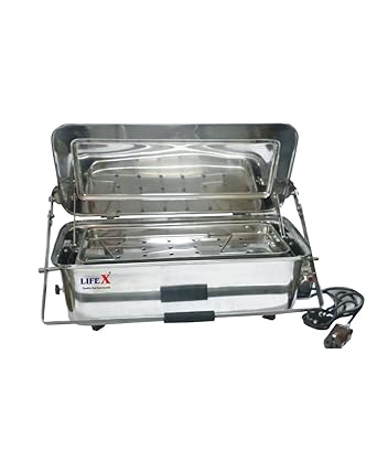 LIFEX Seamless S.S 304 Instrument Sterilizer with Thermostat and Automatic Lifting Handle Arrangement | Deluxe Sterilizer for Hospitals and Clinics (12" x 6" x 4" Seamless T/L)