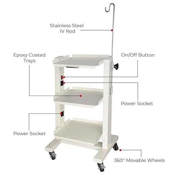 Life Dental Mobilis-Double Pillar Trolley