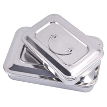 Stainless Steel Trays Surgical Medical Dental Instruments Tray Organizer Holder Sterilization Plate Trays boxs with Lid & Handle