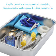 Stainless Steel Trays Surgical Medical Dental Instruments Tray Organizer Holder Sterilization Plate Trays boxs with Lid & Handle