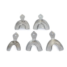 Samit Metallic Perforated Dentulous Impression Trays (Pack of 5)