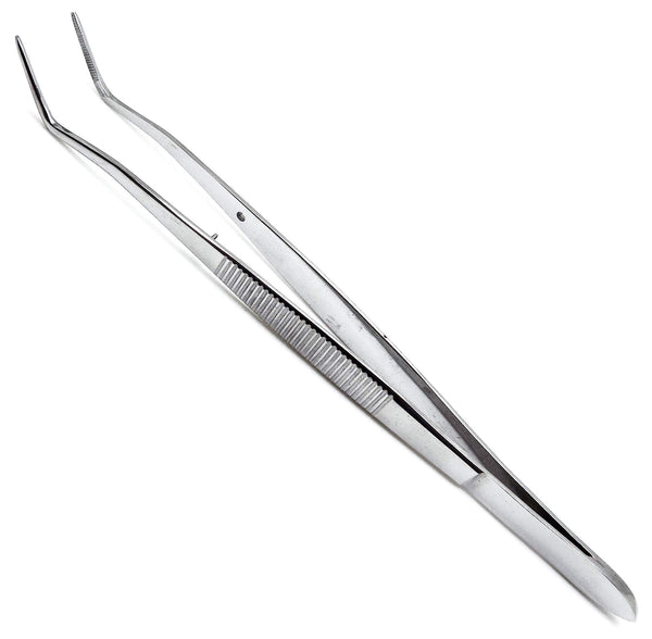 Dental Tweezer Single Piece Locking Type Stainless Steel