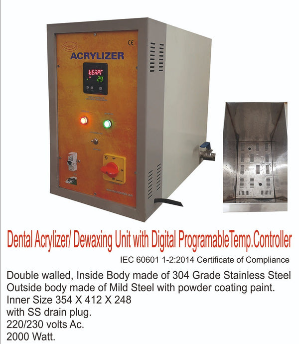 Macrodent Acrylizer Dewaxing Unit Digital