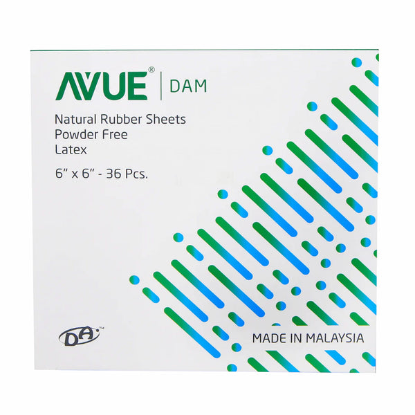 AvueDam 6x6 Rubber Dam Sheets – Pack of 36 