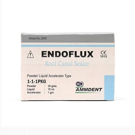Ammdent Endoflux Dental Root Canal Sealer Powder Liquid Kit