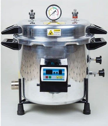 Autoclave With Drum With Electronic Timer - Mirror Finish - 22 Litre