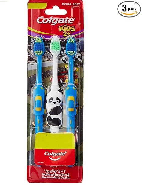 Colgate Kids Manual Toothbrush For 2+ Years, 3Pcs