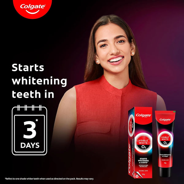 Colgate Visible White O2 Toothpaste | Whiter Smile 