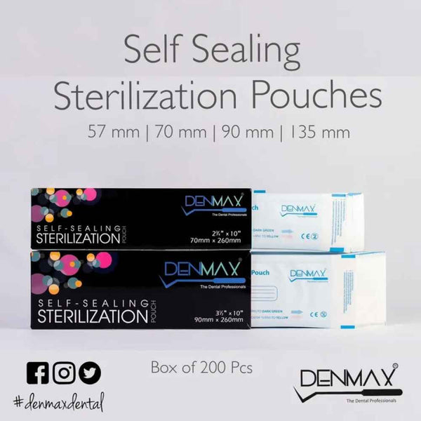 DENMAX SELF SEALING STERILIZATION POUCHES – Dentalmantraa