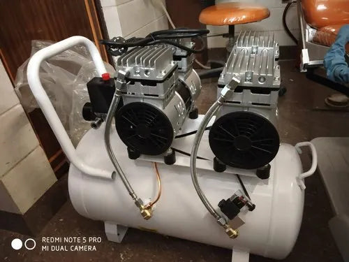 Dental Oil-Free Air Compressor 2HP 55L Double