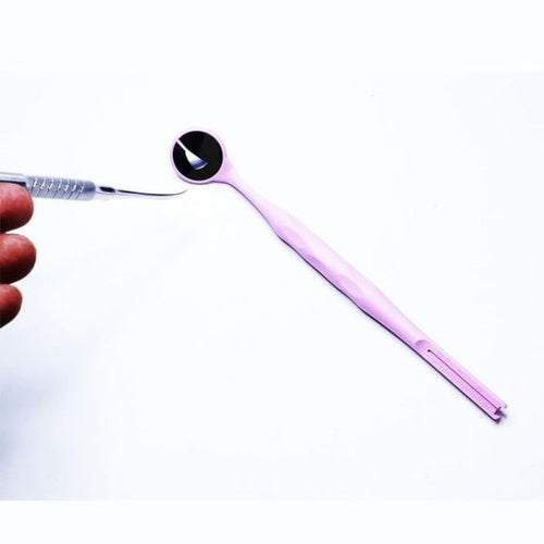 Dental Front Surface Mirror Autoclavacle With Endo Ruler Multicolour (Single Side) (Pack of 1 Pcs