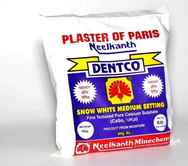 Dental plaster of paris white powder for orthodontic study models and dental casts