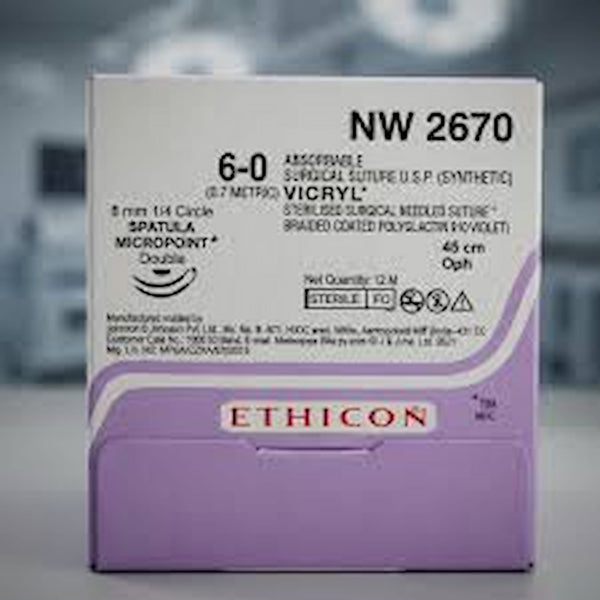 Ethicon Vicryl #1 Absorbable Violet Braided Suture