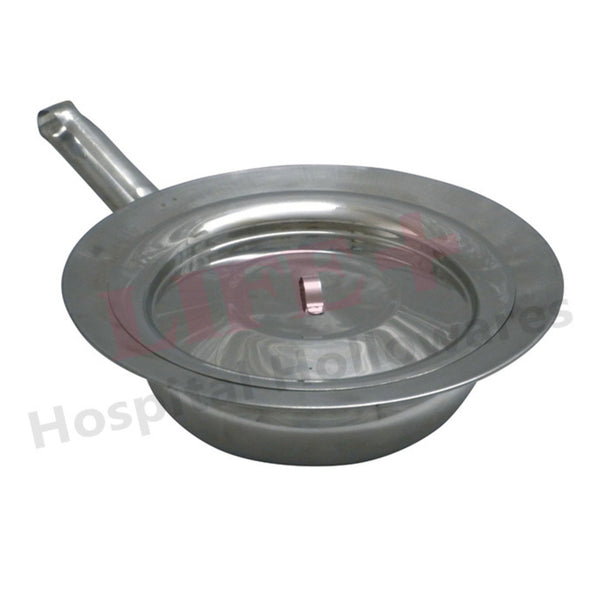 LIFEX Stainless Steel Male Bed Pan | Hospital Patient Care