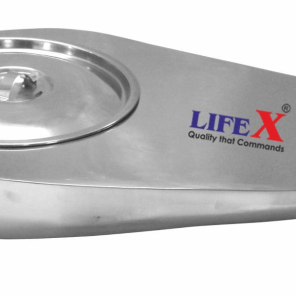 LIFEX Stainless Steel Male Bed Pan | Hospital Patient Care