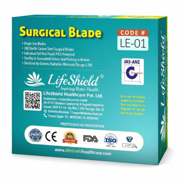 Lifeshield Surgical Blade No. 12 | Sterile Disposable 