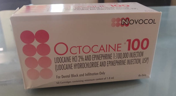Octocaine 100 Novocol Lidocaine HCL 2% And Epinephrine, Buy Dental products Online DentalMyntra