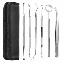 PROSCO 6-Piece Dental Instruments Kit – Mirror, Probe 