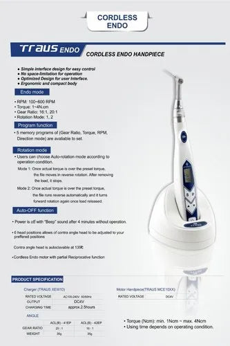 SAESHIN ENDOMOTOR CORDLESS TRAUS CORDLESS MOTOR