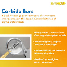 SS White Carbide Burs - Straight - Flat End - Plain Buy Dental products Online DentalMyntra