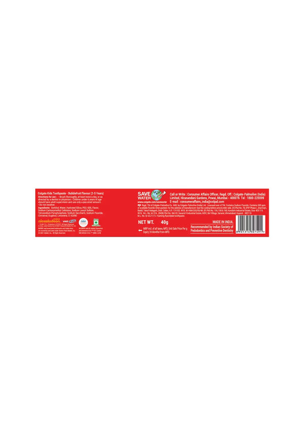 Colgate Kids Toothpaste for 2 to 5 Years Bubble Fruit Motu Patlu