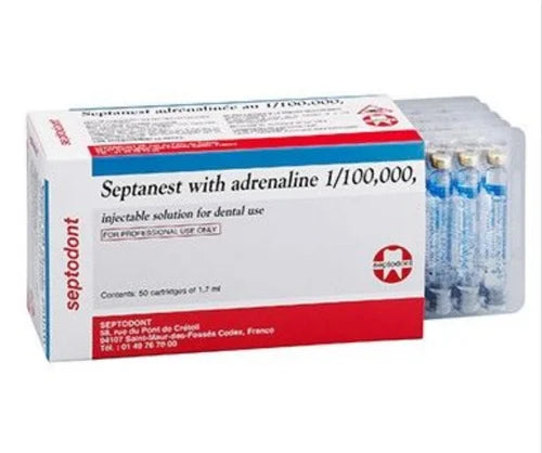 Septodont Septanest with Adrenaline - Injectable Solution Buy Dental products Online DentalMyntra