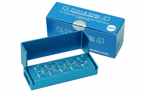Shofu Crown & Bridge Preparation Burs Kit - Premium Dental Burs