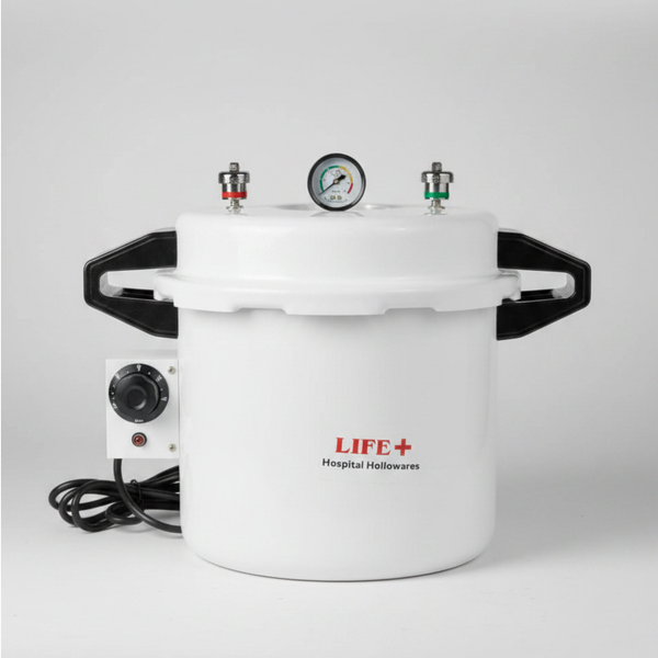LIFE-X Cooker Type Autoclave Sterilizer – Aluminium with Dressing Drum