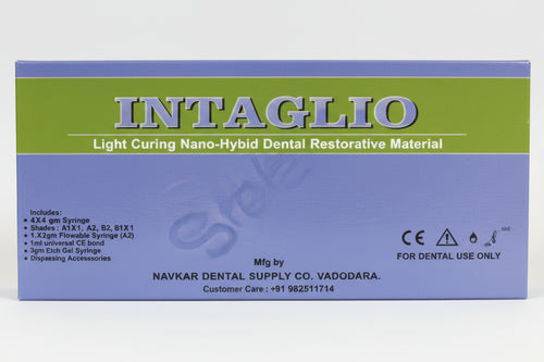 Navkar Dental Intaglio Composite Kit - Complete Dental Restoration System with Syringe, Bond & Etch