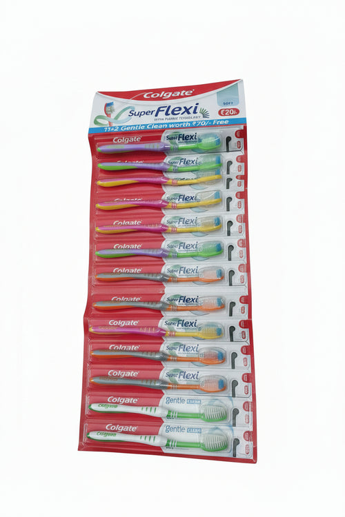 Colgate Super Flexi Toothbrush Pack of 13 – Flexible Neck