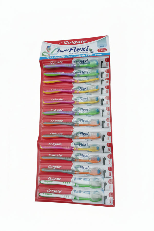 Colgate Super Flexi Toothbrush Pack of 13 – Flexible Neck