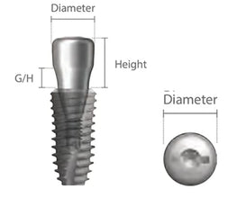 Healing Cap Dentium (Korean) - Implant prosthetic component