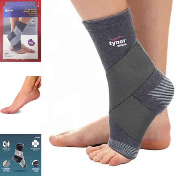 Ankle Binder | Compression Sleeve & Strap | Ankle Sprain
