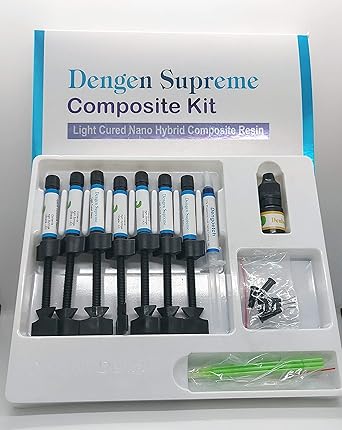 Dengen Supreme Composite Kit Dental Nano Hybrid Light Cure 7 Syringes Anycom Dent - Buy Dental products Online DentalMantraa