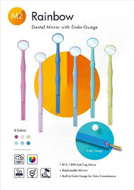 M2 Rainbow Dental Mouth Mirror | Anti-Fog Reflective | Dentalmantraa