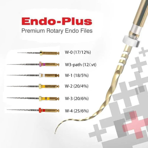 Woodpecker Endo Plus Heat Treated Gold Rotary Files