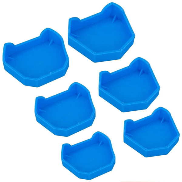  Fox Silicone Base Former 3 pairs set made of flexible, durable silicone for stable dental impression bases and orthodontic models