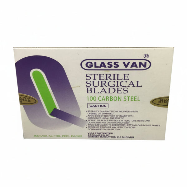Glass Van Sterile Surgical Blades