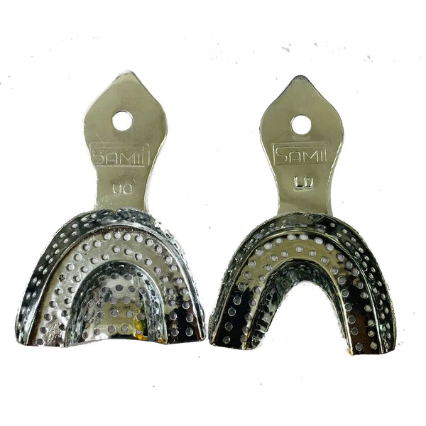 Samit Metallic Perforated Dentulous Impression Trays